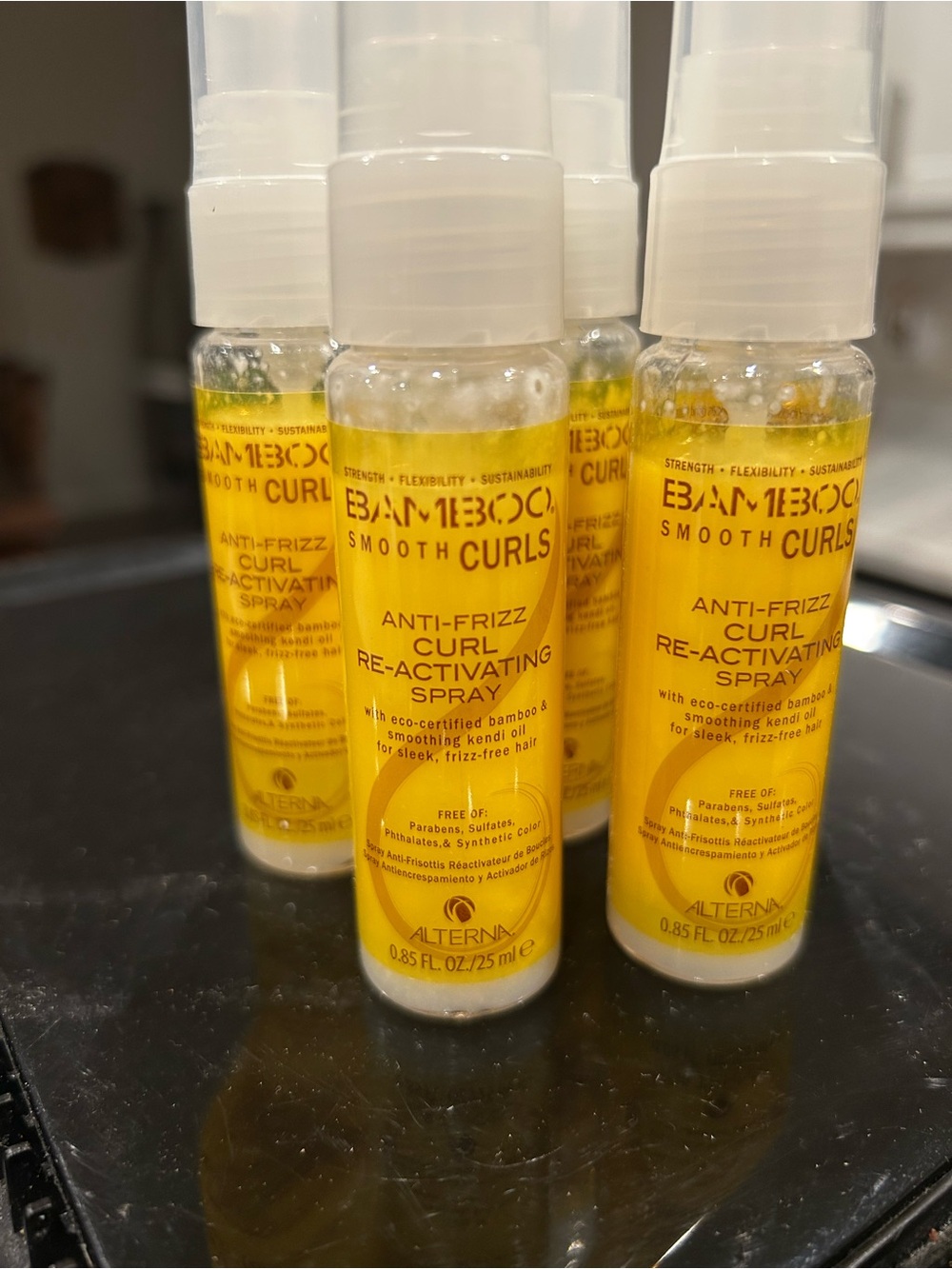 Case 50 Alterna Bamboo Smooth Curls Anti-Frizz Curl Re-Activating Spray - Yellow